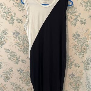 Summersalt Black and White Sleeveless Cover Up